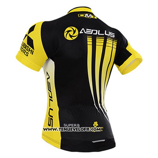 Maillot Ciclismo To The Fore Jaune et Noir Manches Courtes et Cuissard